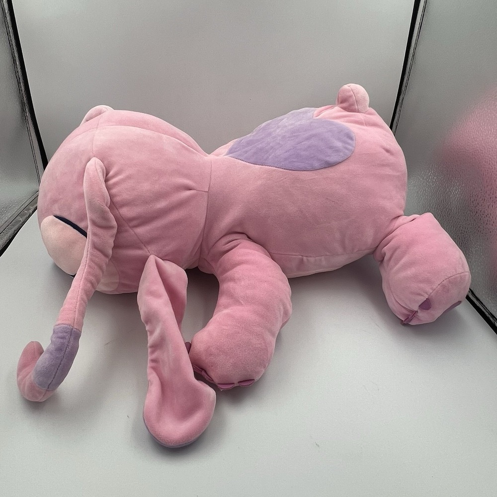 Disney Parks Angel Lilo& Stitch Cuddleez 25" Large Stuffed Plush Sleeping Pillow